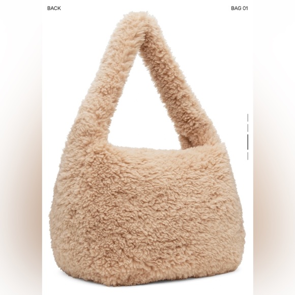 ROKH beige oversized fur bag - Picture 2 of 3